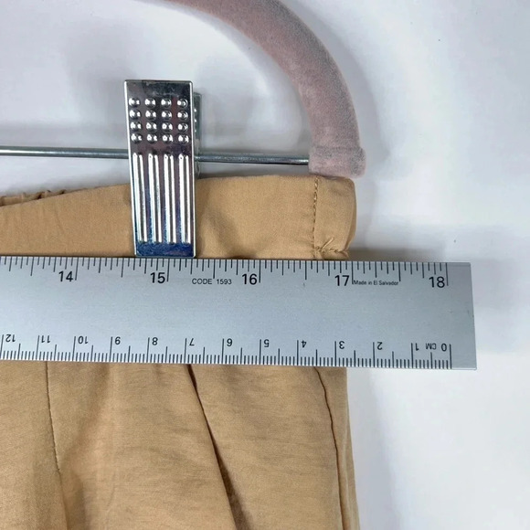 Madewell Tailored Tapered Pant Beige Tan High Rise Softdrape Elastic Waist 12 - Picture 10 of 12